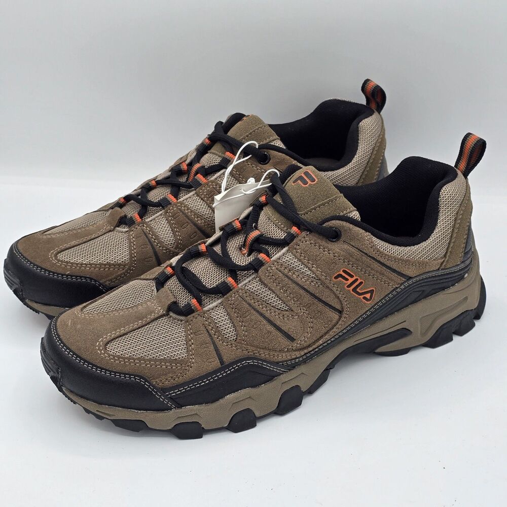 Fila Midland Shoes Men’s Hiking Trail Running Outdoor Athletic Brown Size 11 - Picture 2 of 7